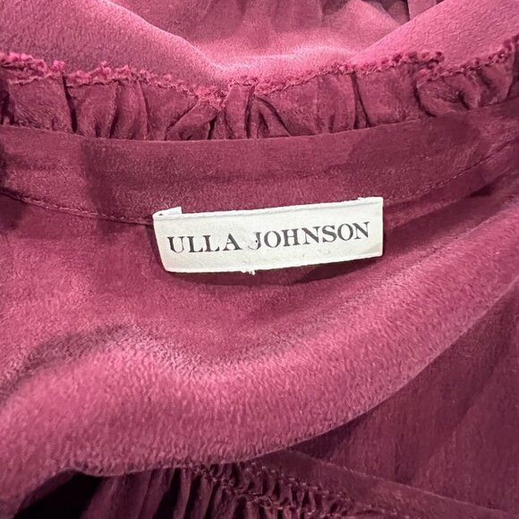 Ulla Johnson Maroon Tiered Sleeveless Midi Dress $690 Pristine! - Picture 13 of 14